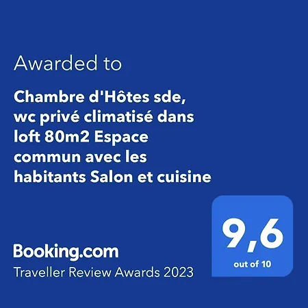Chambre D'hotes Sde, Wc Prive Climatise Dans Loft 80m2 Espace Commun Avec Les Habitants Salon Et Cuisine * Toulon